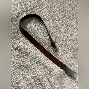 Dark reddish brown 33”-37” leather belt